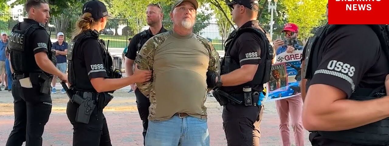 Man Is Arrested For Burning An American Flag Outside The White House