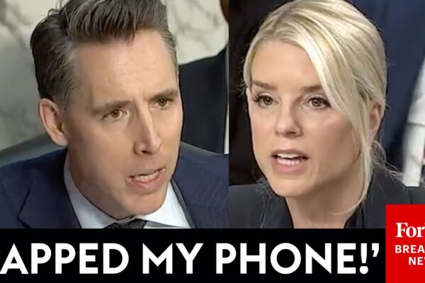 ‘Who Ordered The Tapping Of The Phones Of United States Senators?’: Josh Hawley Presses Pam Bondi